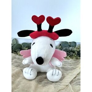 Hallmark Valentine Snoopy Stuffed Animal Plush‎ Peanuts Wings Heart